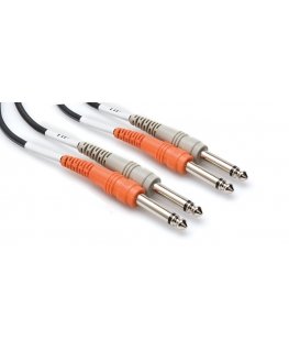 Hosa Technology 2 x TRS/2 x TRS audiokaapeli 3 m 2 x 6.35mm 6.35mm TRS musta