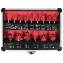 Yato YT-68007 frezerio priedas Frezos antgalių rinkinys 15 vnt Yato YT-68007 frezerio priedas Frezos antgalių rinkinys 15 vnt