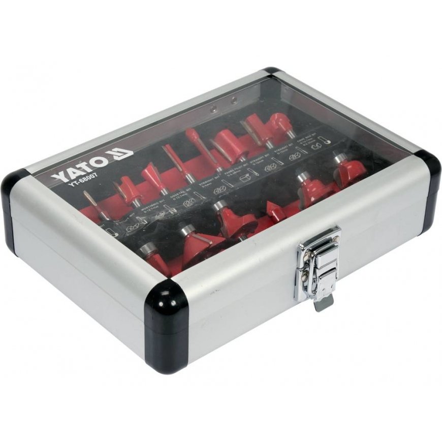 Yato YT-68007 vertikālo frēzmašīnu frēze Uzgaļu komplekts 15 pcs – 3