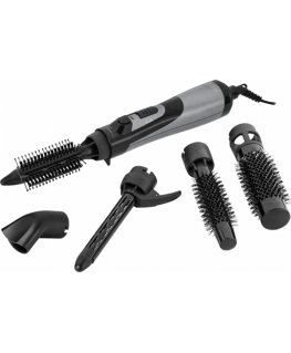 ECG HK1050 hair styling tool Hot air brush Black, Silver 1000 W 1.8 m