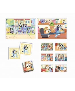 Clementoni Boîte de jeu 4 en 1 Bluey Edukit