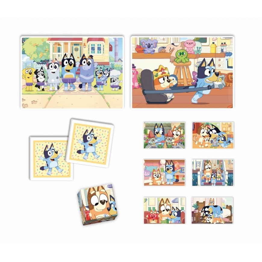 Clementoni Boîte de jeu 4 en 1 Bluey Edukit