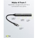 Goobay 74459 keskitin USB 3.2 Gen 1 (3.1 Gen 1) Type-C 5000 Mbit/s Vaaleanharmaa Goobay 74459 keskitin USB 3.2 Gen 1 (3.1 Gen 1) Type-C 5000 Mbit/s Vaaleanharmaa