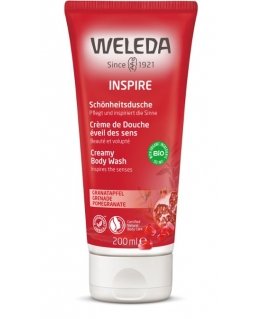 Weleda Inspire 200 ml Dušas želeja Sievietes Korpuss Granātābols