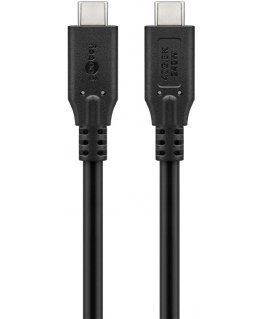 Goobay 74182 USB cable USB4 Gen 2x2 0.5 m USB C Black
