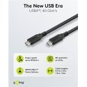 Goobay 74182 USB cable USB4 Gen 2x2 0.5 m USB C Black Goobay 74182 USB cable USB4 Gen 2x2 0.5 m USB C Black