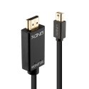 Lindy 36929 videokaabliadapter 5 m Mini DisplayPort HDMI tüüp A (Standard) Must