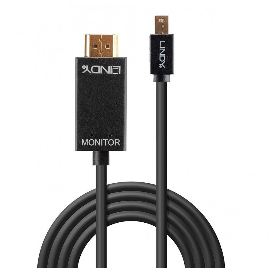 Lindy 36929 видео кабель адаптер 5 m Mini DisplayPort HDMI Тип A (Стандарт) Черный – 2