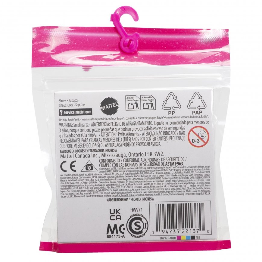Barbie HWV71 priedas lėlei Lėlės batai – 2