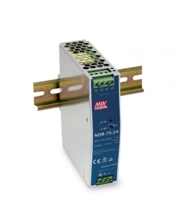 MEAN WELL NDR-75-48 maitinimo blokas 76,8 W Mėlyna, Metalinis