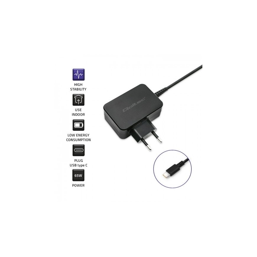 Qoltec 51024 mobile device charger Universal Black AC Fast charging Indoor – 4