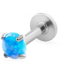 Troli Steel sticker with blue synthetic opal
