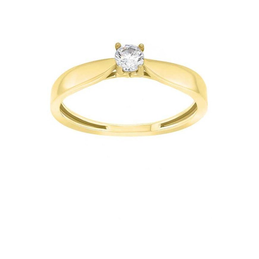 Brilio Silver Brilio Silver Gold Plated Engagement Ring GR114Y