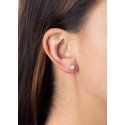 Silvego Silver stud earrings with real rose gold 6 mm JJJLRD6ERO Silvego Silver stud earrings with real rose gold 6 mm JJJLRD6ERO
