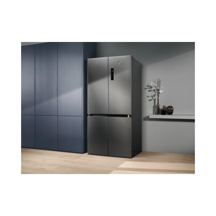 Electrolux ELT9VE52U0 side-by-side-jääkaappipakastin Vapaasti seisova 522 L E Ruostumaton teräs – 2