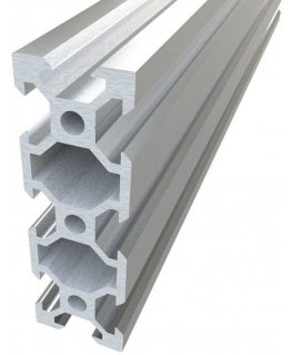Porattu Openbuilds-alumiiniprofiili V-ura 2060 anodisoitu hopea 250mm