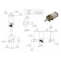 HPCB motor with 30:1 gear, double-ended shaft, Pololu 3072 HPCB motor with 30:1 gear, double-ended shaft, Pololu 3072