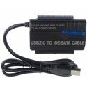 PremiumCord – USB 2.0 IDE + SATA Connection with Cavi and Rete Power Supply