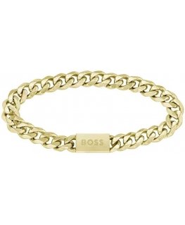 Hugo Boss Stilinga paauksuota apyrankė vyrams Chain Link 1580403