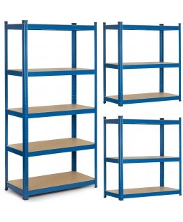 Metal storage shelf 180 x 90 x 30 cm Humberg 4845