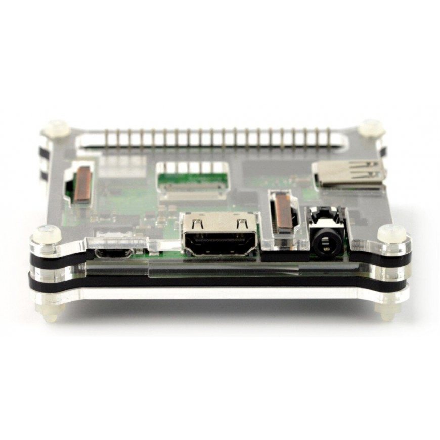 Case for Raspberry Pi 3 A+ black - 5 layers – 3