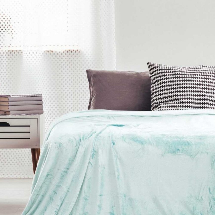 DecoKing Blanket MIC color blue, simple