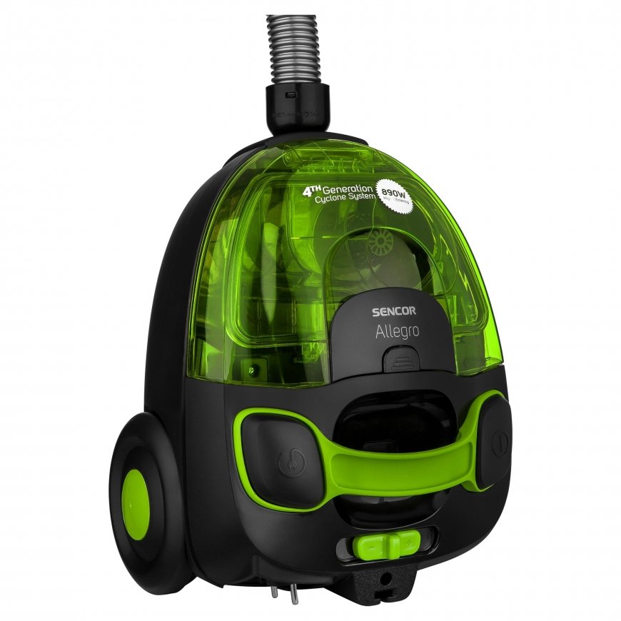 Sencor SVC 510GR-EUE2 1,5 L Cilindra putekļsūcējs Sauss 890 W Bezmaisa – 2