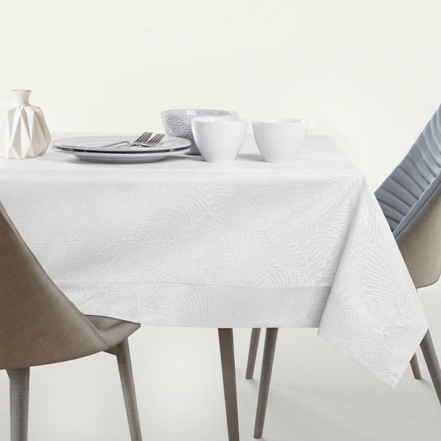 AmeliaHome Tablecloth AH GAIA BRD White 40X200 – 3