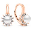 Brilio Silver Brilio Silver Elegant bronze earrings with zircons EA788R Brilio Silver Brilio Silver Elegant bronze earrings with zircons EA788R