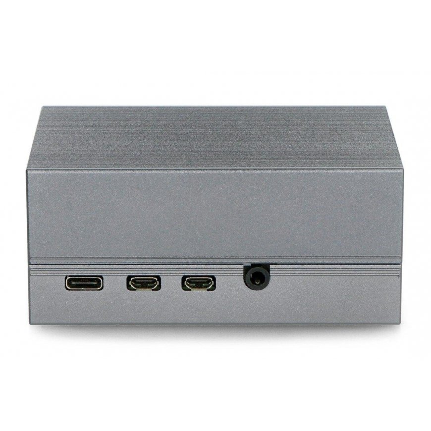 Oem Aluminum Case for Raspberry Pi 4B with Fan - Gray – 3