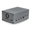 Oem-alumiininen kotelo Raspberry Pi 4B:lle tuulettimella - harmaa Oem-alumiininen kotelo Raspberry Pi 4B:lle tuulettimella - harmaa