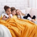 AmeliaHome Plaid SHLEEPY, 220x240 cm, color: orange/white AmeliaHome Plaid SHLEEPY, 220x240 cm, color: orange/white