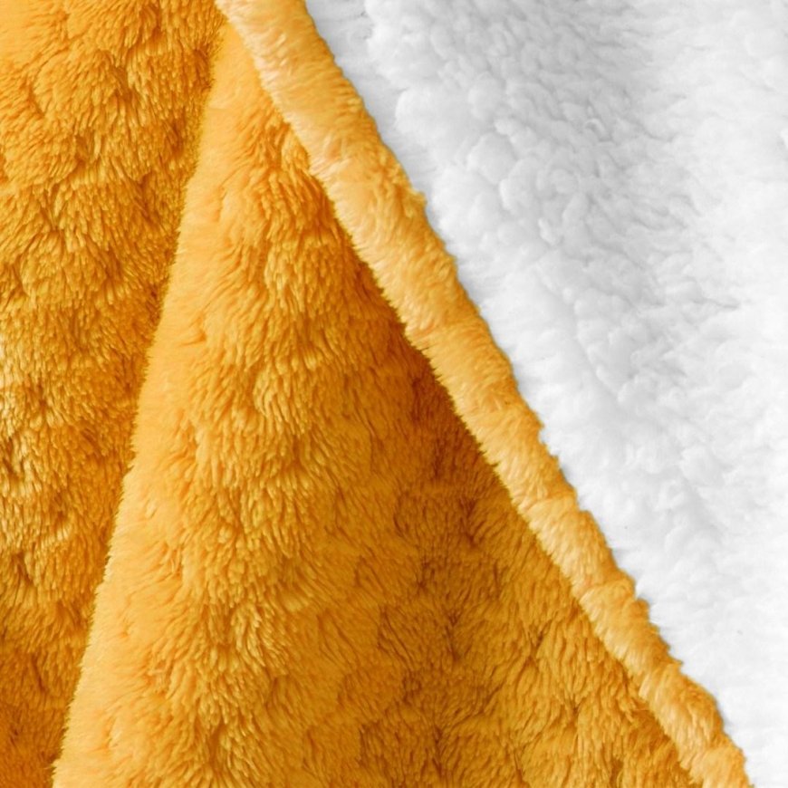 AmeliaHome Plaid SHLEEPY, 220x240 cm, color: orange/white – 5
