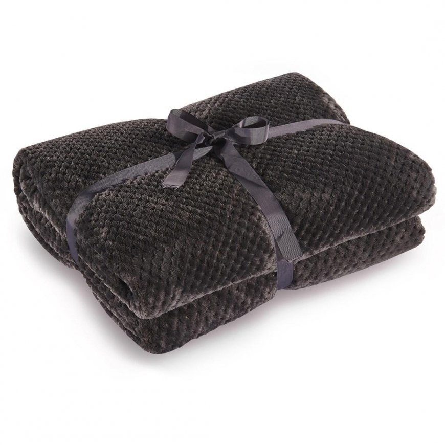 DecoKing Henry plaid, dark grey, 150 cm x 200 cm – 5