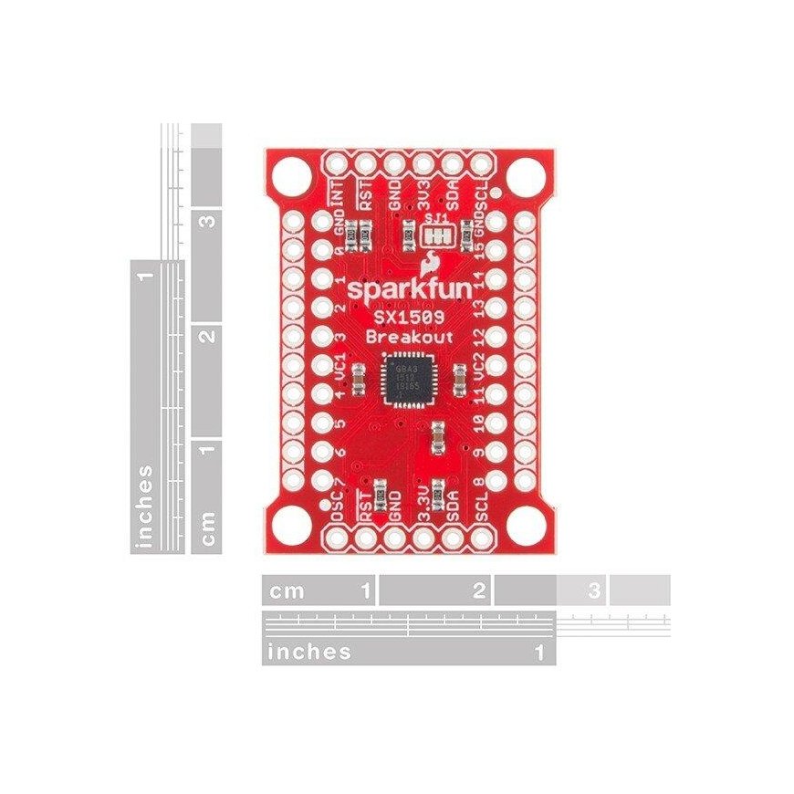 SX1509, GPIO išplėtimas 16 I/O, skirtas Arduino, SparkFun BOB-13601 – 4