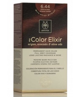 Ilgalaikiai plaukų dažai Apivita MY COLOR ELIXIR, 6.44 Dark Blonde Intense Copper