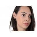 Troli Rose kullatut teräskorvakorut kristalleilla