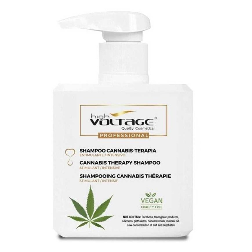 Voltage Cosmetics Cannabis Shampoo - Terapia Champú, 500 ml