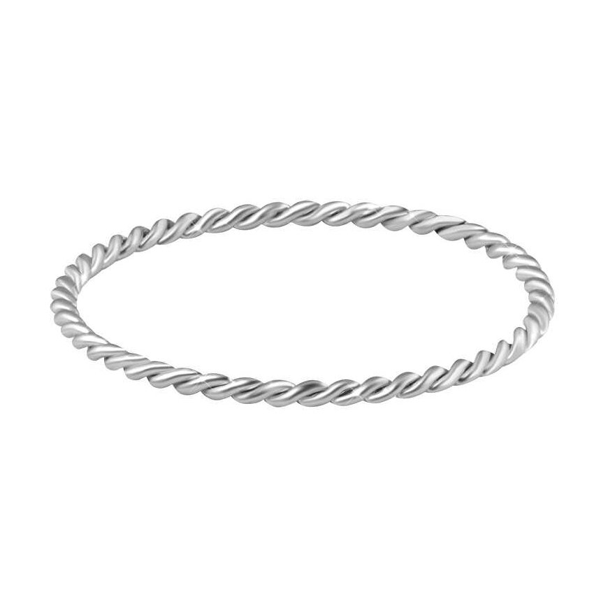 Troli Minimalist silver steel ring