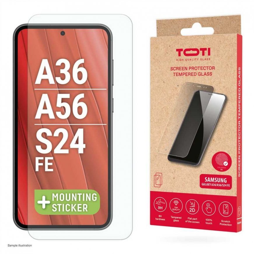 Toti TEMPERED glass 2D screen protector for Samsung Galaxy A36/A56/S24 FE – 2