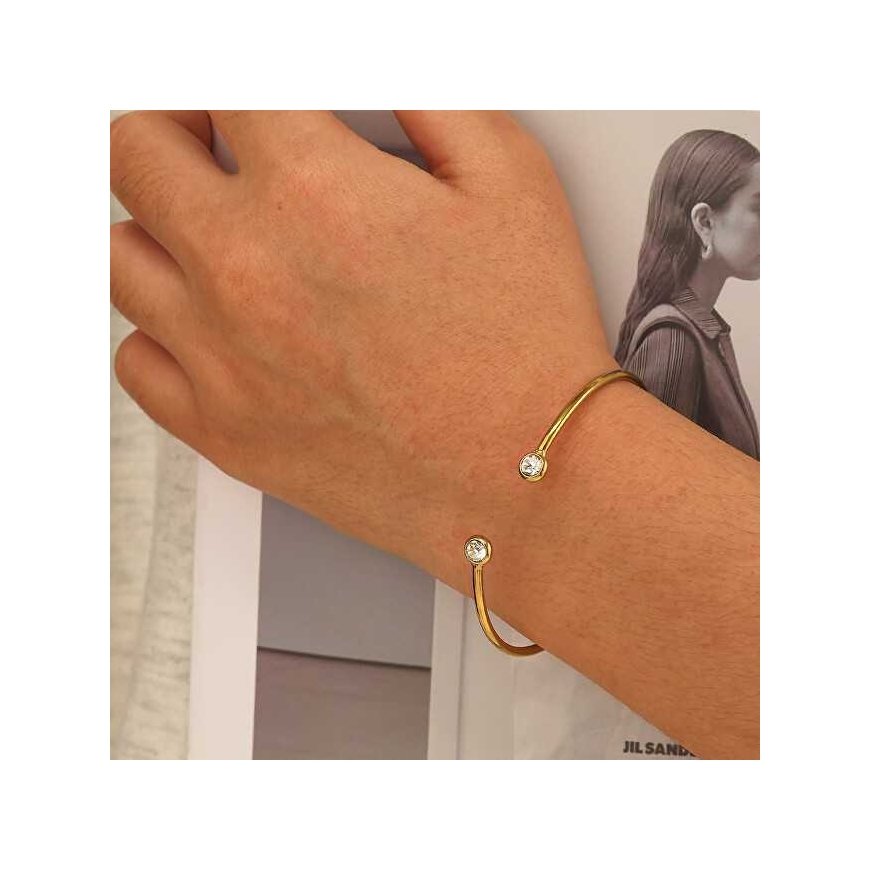 Troli Open one-piece bracelet with zircons – 2