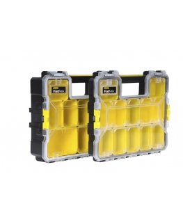 Stanley 1-97-518 tööriistakast Väikeste osade karp Plast Must, Läbipaistev, Kollane