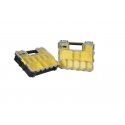 Stanley 1-97-518 įrankių dėžė Mažų dalių dėžutė Plastikas Juoda, Permatomas, Geltona