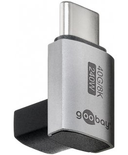 Goobay 74444 kaapelin sukupuolenvaihtaja USB-C Hopea