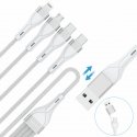 4smarts 541024 USB cable 1.2 m USB A/USB C USB C/Micro USB-A/Lightning White