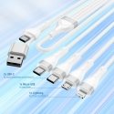 4smarts 541024 USB cable 1.2 m USB A/USB C USB C/Micro USB-A/Lightning White