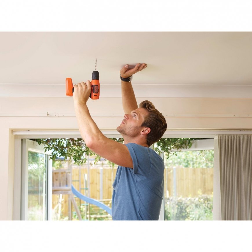 Black & Decker BDCD8-QW drill Keyless Black, Orange – 5
