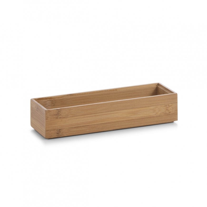 Zeller Present 13331 storage box Storage tray Rectangular Bamboo