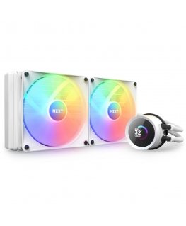 NZXT Kraken 280 RGB Suoritin All-in-one-nesteenjäähdytin 14 cm Valkoinen 1 kpl