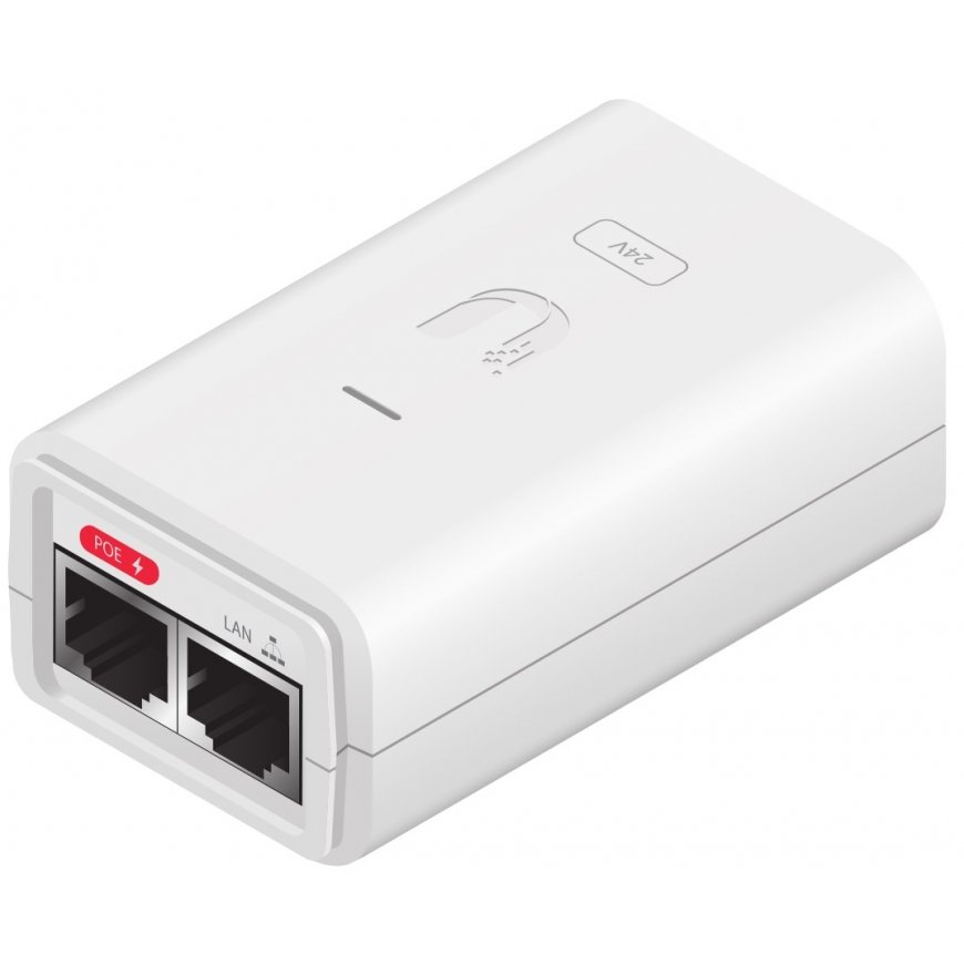 Ubiquiti POE-24-7W-G-WH PoE adapteris Tīkls Gigabit Ethernet 24 V